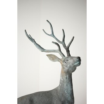 銅製 牡鹿置物　M299 