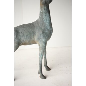 銅製 牡鹿置物　M299 