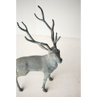 銅製 牡鹿置物　M299 