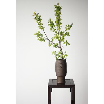 南部名工 鈴木盛久 魚紋鉄花瓶　M300 