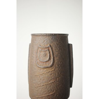 南部名工 鈴木盛久 魚紋鉄花瓶　M300 