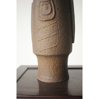 南部名工 鈴木盛久 魚紋鉄花瓶　M300 