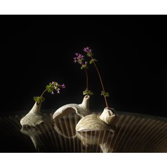 古瀬戸 水注陶片 一輪挿し 3個1組　P318