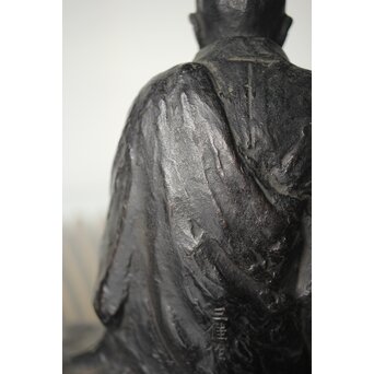 所載品 鋳師 北原三佳 良寛和尚坐像　M301 