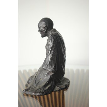 所載品 鋳師 北原三佳 良寛和尚坐像　M301 
