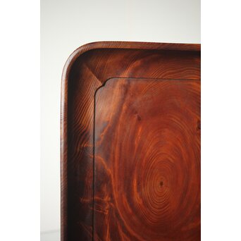 松行李蓋煎茶盆/莨盆　X335 