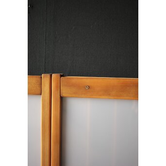 黒柿と乳白色ガラスの書院 4枚1組　R0144YD 