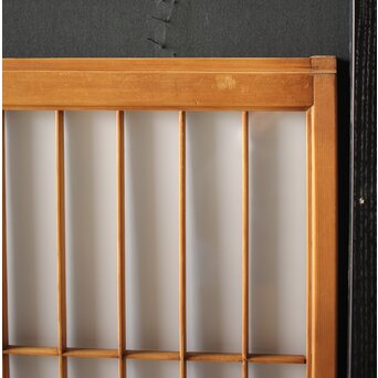 黒柿と乳白色ガラスの書院 4枚1組　R0144YD 