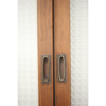 多色ガラス 中型プレスガラス戸 4枚1組　GD0092 