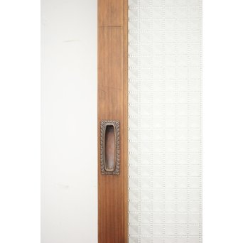 多色ガラス 中型プレスガラス戸 4枚1組　GD0092 