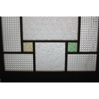 多色ガラス 中型プレスガラス戸 4枚1組　GD0092 