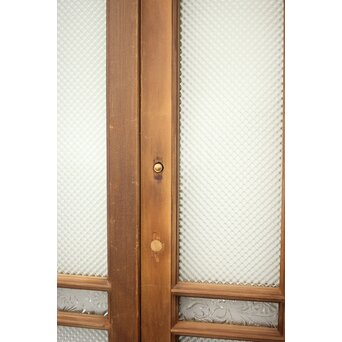 多色ガラス 中型細分プレスガラス戸 4枚1組　GD0093 