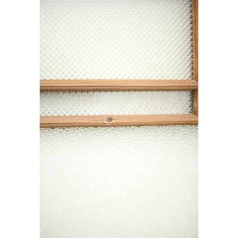 多色ガラス 中型細分プレスガラス戸 4枚1組　GD0093 