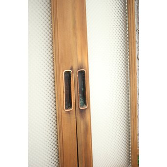 多色ガラス 中型細分プレスガラス戸 4枚1組　GD0093 