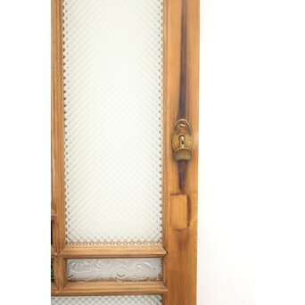 多色ガラス 中型細分プレスガラス戸 4枚1組　GD0093 