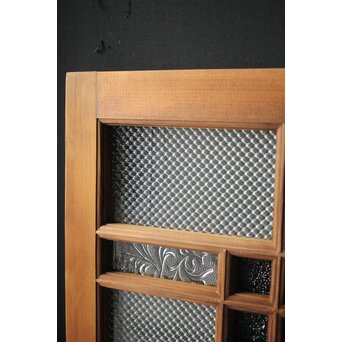 多色ガラス 中型細分プレスガラス戸 4枚1組　GD0093 