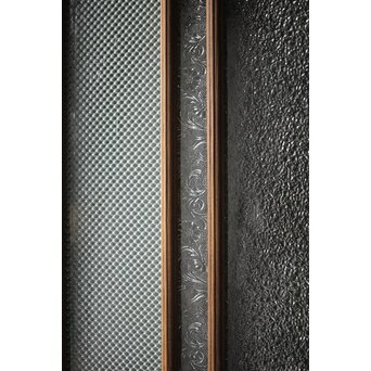 多色ガラス 中型細分プレスガラス戸 4枚1組　GD0093 