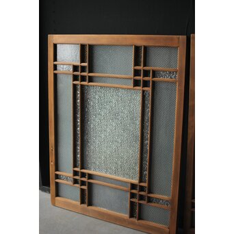 多色ガラス 中型細分プレスガラス戸 4枚1組　GD0093 