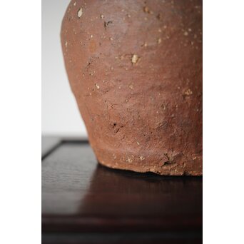 古信楽 石ハゼ種壺　P320 