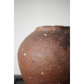 古信楽 石ハゼ種壺　P320 