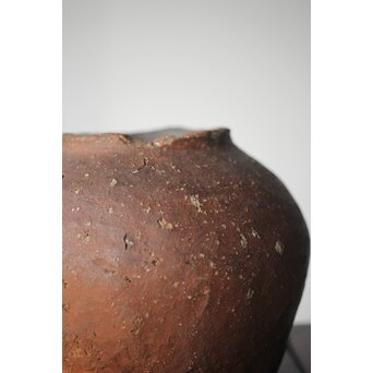 古信楽 石ハゼ種壺　P320 