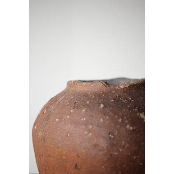 古信楽 石ハゼ種壺　P320 