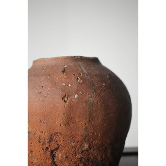 古信楽 石ハゼ種壺　P320 