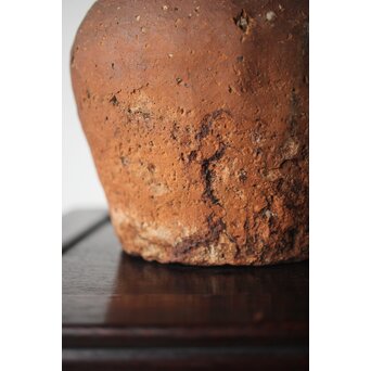 古信楽 石ハゼ種壺　P320 