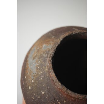 古信楽 石ハゼ種壺　P320 