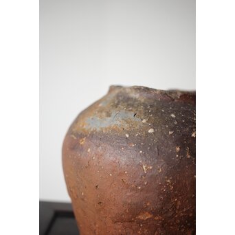 古信楽 石ハゼ種壺　P320 