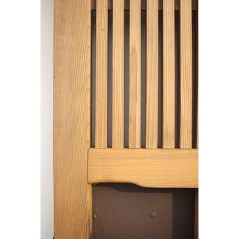 鉄金具 白木格子蔵戸　W052YD 