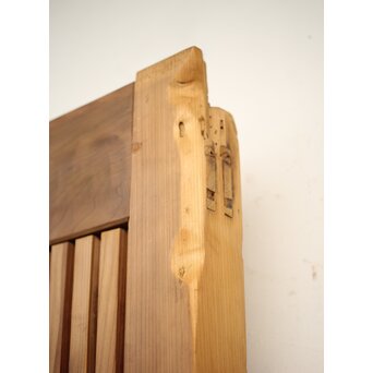 鉄金具 白木格子蔵戸　W052YD 