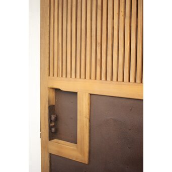 鉄金具 白木格子蔵戸　W052YD 