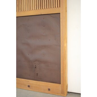 鉄金具 白木格子蔵戸　W052YD 