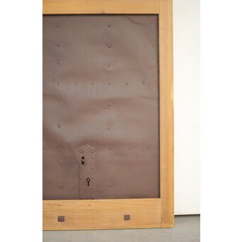 鉄金具 白木格子蔵戸　W052YD 