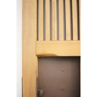 鉄金具 白木格子蔵戸　W052YD 