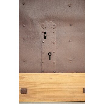 鉄金具 白木格子蔵戸　W052YD 