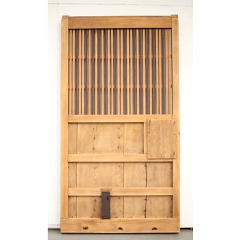 鉄金具 白木格子蔵戸　W052YD 