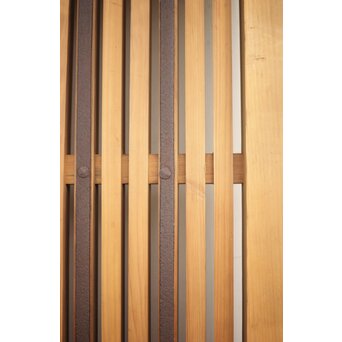 鉄金具 白木格子蔵戸　W052YD 