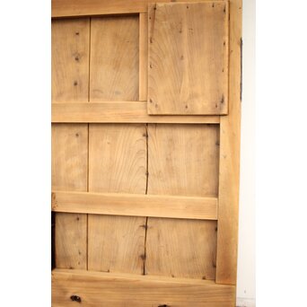 鉄金具 白木格子蔵戸　W052YD 