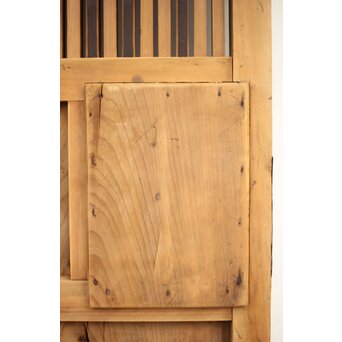 鉄金具 白木格子蔵戸　W052YD 