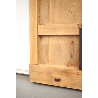 鉄金具 白木格子蔵戸　W052YD 