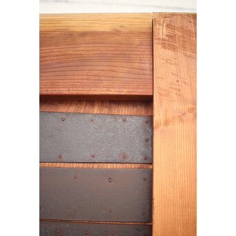 重量級 一枚板欅蔵戸　W053 