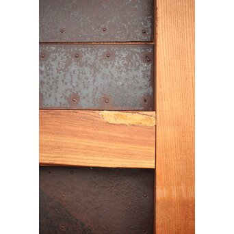 重量級 一枚板欅蔵戸　W053 