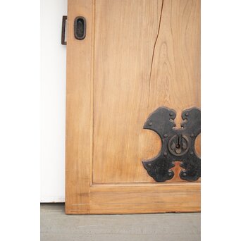 重量級 一枚板欅蔵戸　W053 