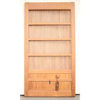 白木格子蔵戸　W054Y 