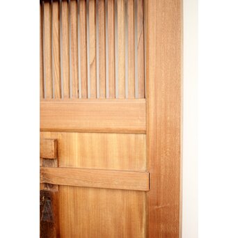 白木格子蔵戸　W054Y 