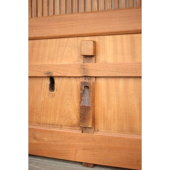 白木格子蔵戸　W054Y 