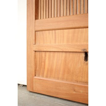 白木格子蔵戸　W054Y 