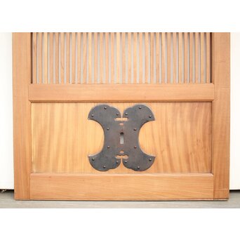 白木格子蔵戸　W054Y 